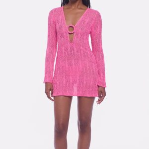 Angie Tunic Pink Weave