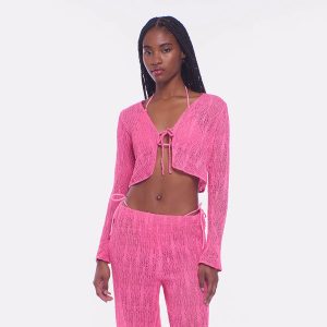 Jesse Top Pink Weave