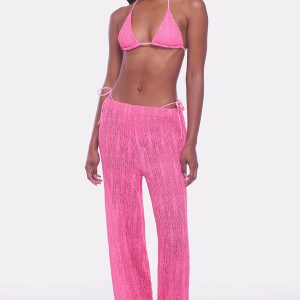 Evy Pants Pink Weave