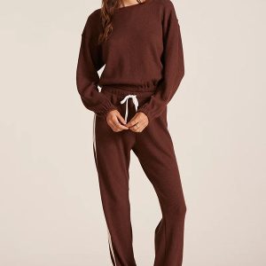 Jogger With Drawcord Brown