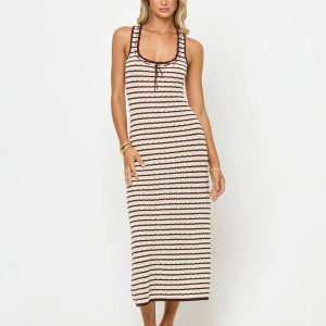 Rosalie Maxi Dress Cafe/Cream