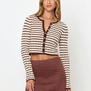 Rosalie Cardigan Cafe/Cream