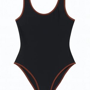 Contour One Piece Black/Mocha