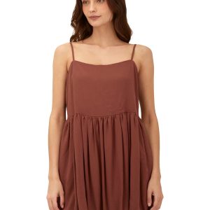 Earth Brown Drift Dress
