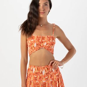 Havana Top - Scattered Petals Gold