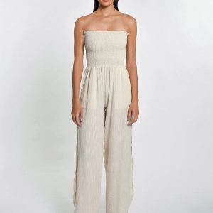 Harriet Jumpsuit Beige Canvas