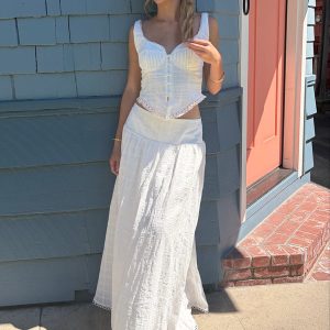 Lucia Top Thatch White