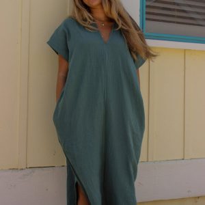Fiona Dress In Teal