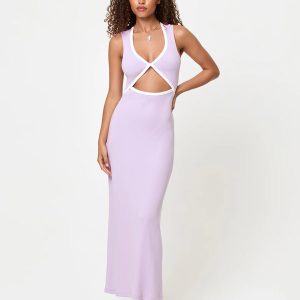Steph Dress Lady Lilac Cream