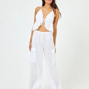 Sundown Cargo Pant - White