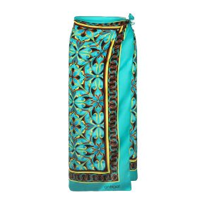 La Psychedelique Long Pareo Bleu Vibrant