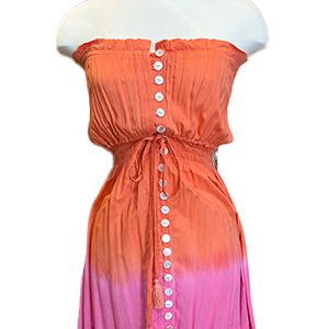 Ryden Mini Dress Coral Berry Ombre