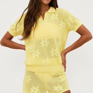 Liliana Top In Butter Blossom